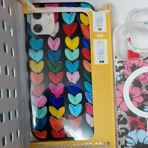 Colorful Heart Pattern Phone Case for iPhone 11/XR